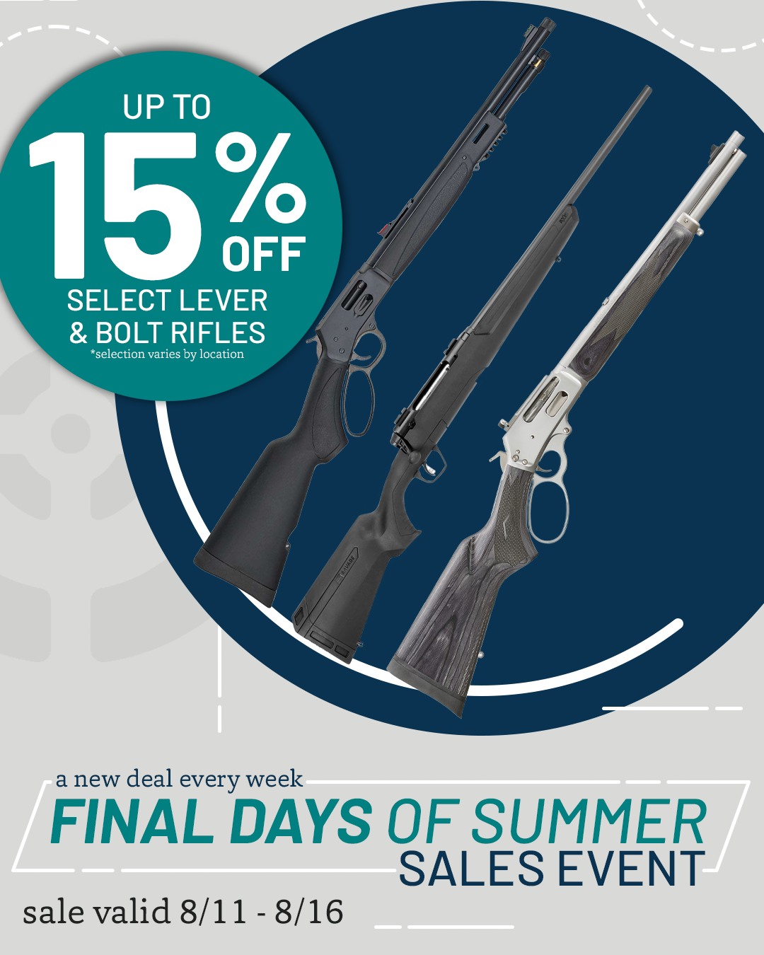 Final Days of Summer: Rifles